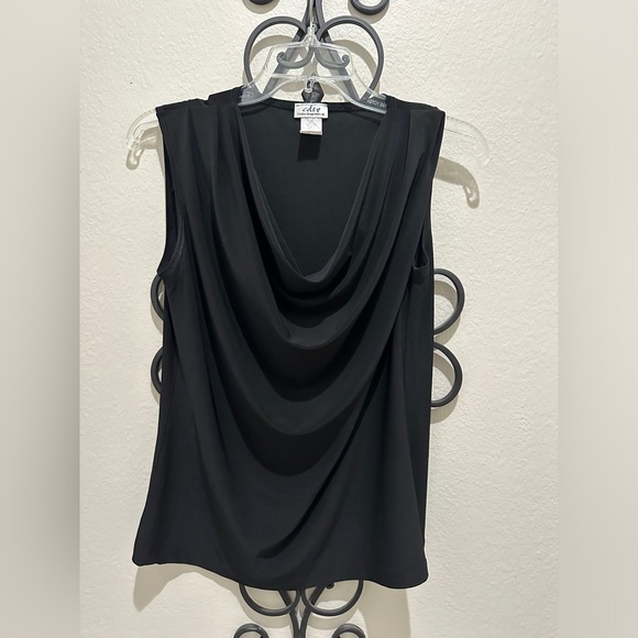 Black Cowl Neck Blouse - Picture 1 of 3